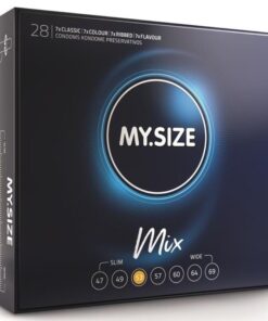 MY SIZE – MIX PRESERVATIVOS 53 MM 28 UNIDADES - intimamenities.com