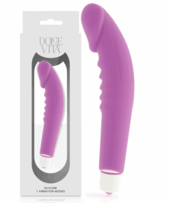 DOLCE VITA – REALISTIC  PLEASURE VIBRADOR SILICONA LILA - intimamenities.com