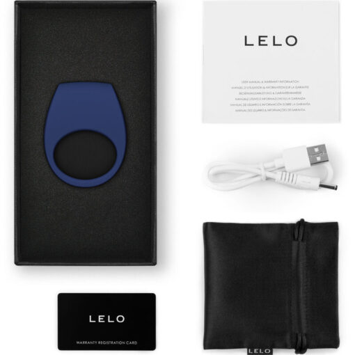 LELO – TOR 3 ANILLO VIBRADOR AZUL - intimamenities.com