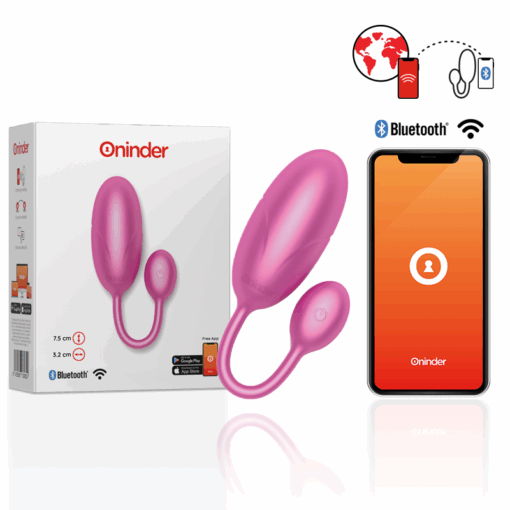 ONINDER – TOKYO HUEVO VIBRADOR ROSA 7.5 X 3.2 CM – APP GRATUITA - intimamenities.com