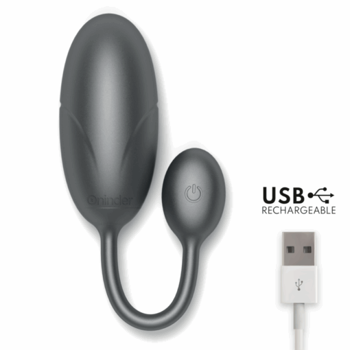 ONINDER – TOKYO HUEVO VIBRADOR NEGRO 7.5 X 3.2 CM – APP GRATUITA - intimamenities.com