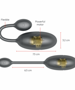 ONINDER – TOKYO HUEVO VIBRADOR NEGRO 7.5 X 3.2 CM – APP GRATUITA - intimamenities.com