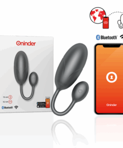 ONINDER – TOKYO HUEVO VIBRADOR NEGRO 7.5 X 3.2 CM – APP GRATUITA - intimamenities.com
