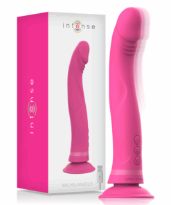 INTENSE – MICHELANGELO DILDO VIBRADOR SILICONA ROSA - intimamenities.com