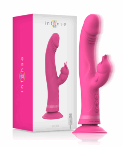 INTENSE – JULIO VIBRADOR RABBIT SILICONA ROSA - intimamenities.com