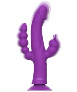 INTENSE – CASANOVA VIBRADOR RABBIT SILICONA TRIPLE MOTOR MORADO - intimamenities.com