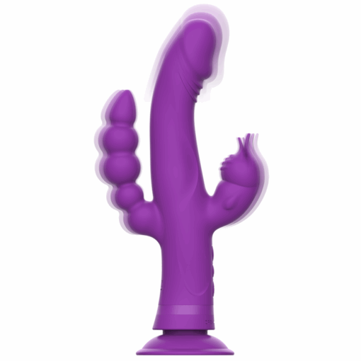 INTENSE – CASANOVA VIBRADOR RABBIT SILICONA TRIPLE MOTOR MORADO - intimamenities.com