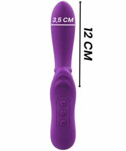 INTENSE – HARRY VIBRADOR FLEXIBLE CON LENGUA MORADO - intimamenities.com