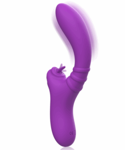 INTENSE – HARRY VIBRADOR FLEXIBLE CON LENGUA MORADO - intimamenities.com
