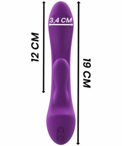 INTENSE – LUIGI VIBRADOR RABBIT SILICONA LIQUIDA MORADO - intimamenities.com