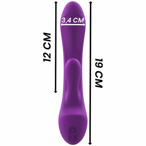 INTENSE – LUIGI VIBRADOR RABBIT SILICONA LIQUIDA MORADO - intimamenities.com