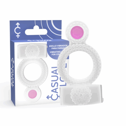 CASUAL LOVE – RING DOUBLE PLEASURE ANILLO TRANSPARENTE - intimamenities.com