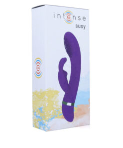 INTENSE – SUSY VIBRADOR OSCILANTE SILICONA RABBIT LILA - intimamenities.com