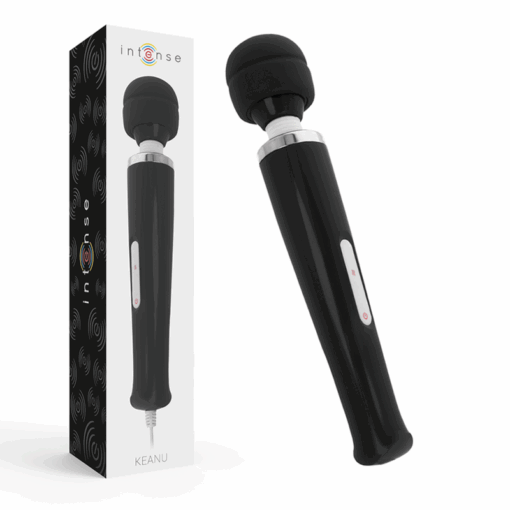 INTENSE – KEANU WAND MASAJEADOR NEGRO - intimamenities.com