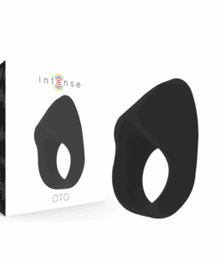 INTENSE – OTO ANILLO VIBRADOR RECARGABLE NEGRO - intimamenities.com