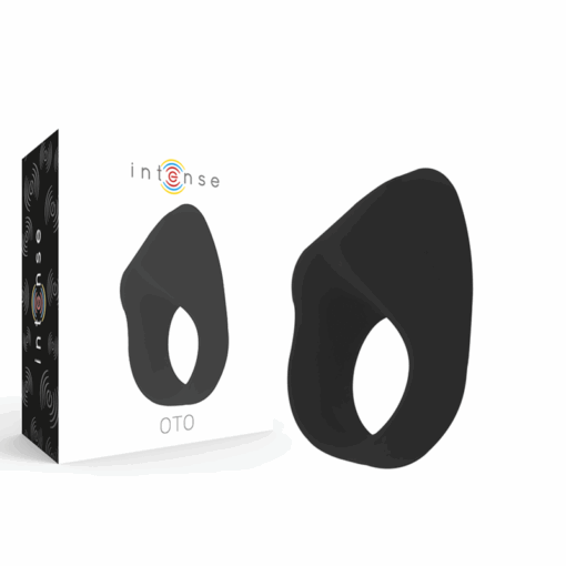INTENSE – OTO ANILLO VIBRADOR RECARGABLE NEGRO - intimamenities.com