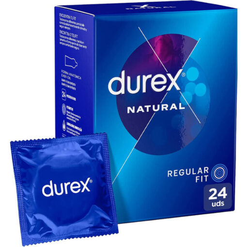 DUREX – NATURAL PLUS 24 UNIDADES - intimamenities.com