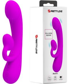 PRETTY LOVE – SINCERE VIBRADOR Y ONDAS ESTIMULADORAS DE CLÍTORIS SILICONA MORADO - intimamenities.com