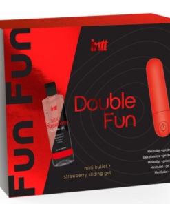 INTT RELEASES – DOUBLE FUN KIT CON BALA VIBRADORA Y GEL DE MASAJE FRESA - intimamenities.com