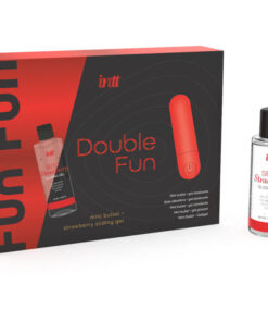 INTT RELEASES – DOUBLE FUN KIT CON BALA VIBRADORA Y GEL DE MASAJE FRESA - intimamenities.com