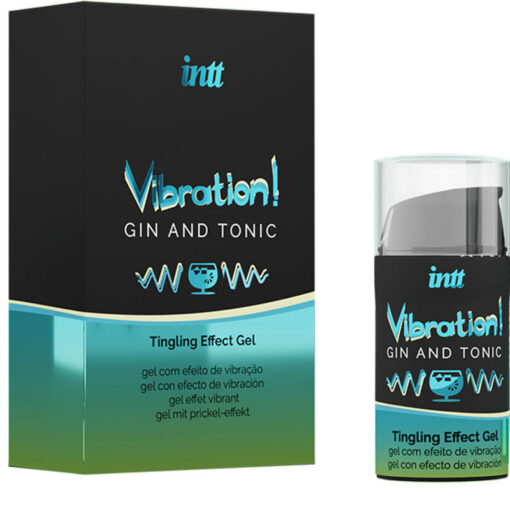 INTT – POTENTE ESTIMULANTE ÍNTIMO GEL VIBRADOR LIQUIDO GIN & TONIC 15ML - intimamenities.com