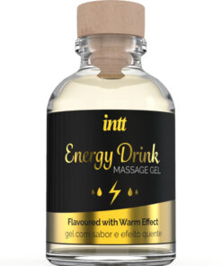 INTT MASSAGE & ORAL SEX – GEL DE MASAJE CON SABOR A BEBIDA ENERGETÍCA Y EFECTO CALOR - intimamenities.com