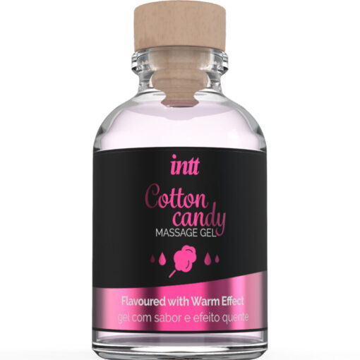 INTT MASSAGE & ORAL SEX – GEL DE MASAJE CON SABOR A ALGODÓN DE AZUCAR Y EFECTO CALOR - intimamenities.com