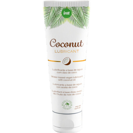 INTT – LUBRICANTE VEGANO A BASE DE AGUA CON SABOR INTENSO A COCO - intimamenities.com