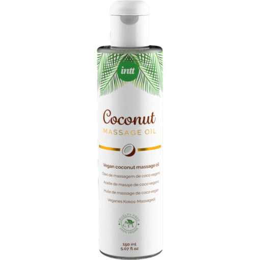 INTT – ACEITE DE MASAJE VEGANO DULCE CON SABOR A COCO RELAJANTE - intimamenities.com