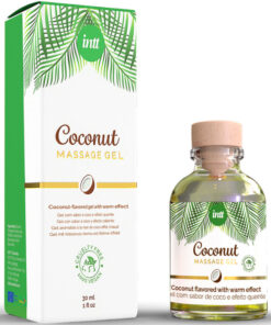 INTT – GEL DE MASAJE VEGANO CON SABOR A COCO Y EFECTO CALOR - intimamenities.com