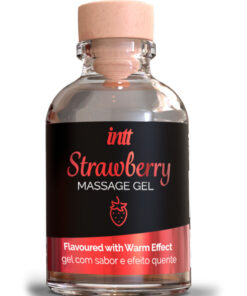 INTT MASSAGE & ORAL SEX – GEL DE MASAJE SABOR A FRESA EFECTO CALOR - intimamenities.com