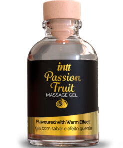 INTT MASSAGE & ORAL SEX – GEL DE MASAJE SABOR A FRUTA DE LA PASIÓN EFECTO CALOR - intimamenities.com