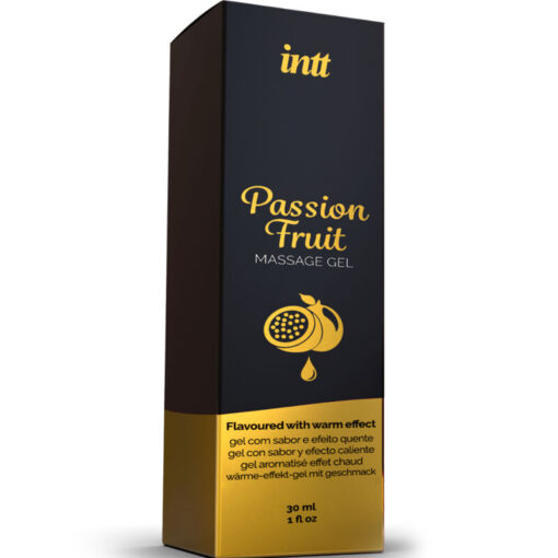 INTT MASSAGE & ORAL SEX – GEL DE MASAJE SABOR A FRUTA DE LA PASIÓN EFECTO CALOR - intimamenities.com