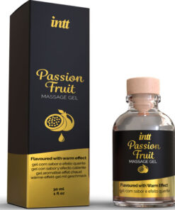INTT MASSAGE & ORAL SEX – GEL DE MASAJE SABOR A FRUTA DE LA PASIÓN EFECTO CALOR - intimamenities.com