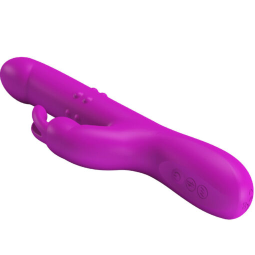 PRETTY LOVE – REESE VIBRADOR CON ROTACIÓN MORADO - intimamenities.com