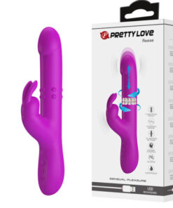 PRETTY LOVE – REESE VIBRADOR CON ROTACIÓN MORADO - intimamenities.com