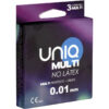 UNIQ – MULTI PRESERVATIVOS SIN LATEX 3 UNIDADES - intimamenities.com