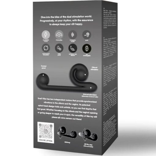 SNAIL VIBE – VIBRADOR MULTIACCION NEGRO - intimamenities.com