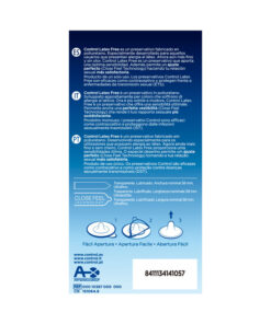 CONTROL – FREE SIN LATEX PRESERVATIVOS 5 UNIDADES - intimamenities.com