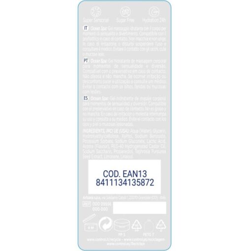 CONTROL – 2 EN 1 MASSAGE & PLEASURE MEDITERRANEAN SEA 200 ML - intimamenities.com