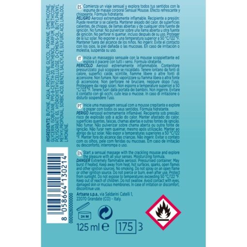 CONTROL – CREMA MASAJE MOUSSE SENSUAL WAVE 125 ML - intimamenities.com