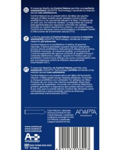 CONTROL – ADAPTA NATURE PRESERVATIVOS 6 UNIDADES - intimamenities.com