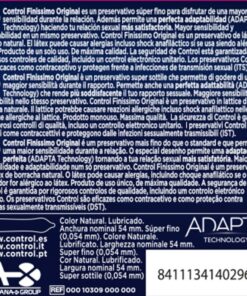 CONTROL – FINISSIMO PRESERVATIVOS 3 UNIDADES - intimamenities.com
