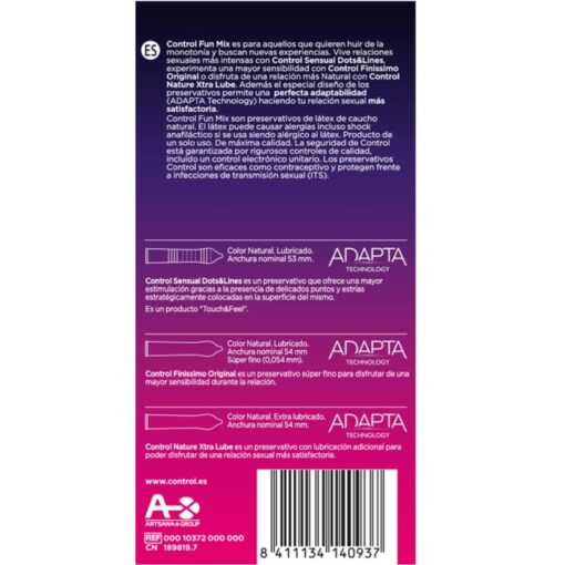 CONTROL – FEEL FUN MIX  6 UDS - intimamenities.com
