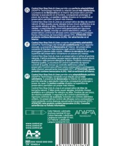 CONTROL – NONSTOP PUNTOS Y ESTRIAS PRESERVATIVOS 12 UNIDADES - intimamenities.com