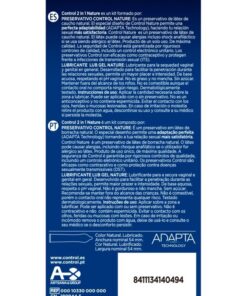 CONTROL – DUO NATURA 2-1 PRESERVATIVO + GEL 6 UDS - intimamenities.com