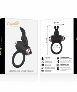 COQUETTE CHIC DESIRE – COCK RING ANILLO VIBRADOR NEGRO / GOLD - intimamenities.com