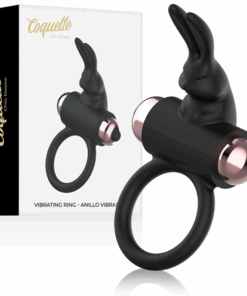 COQUETTE CHIC DESIRE – COCK RING ANILLO VIBRADOR NEGRO / GOLD - intimamenities.com