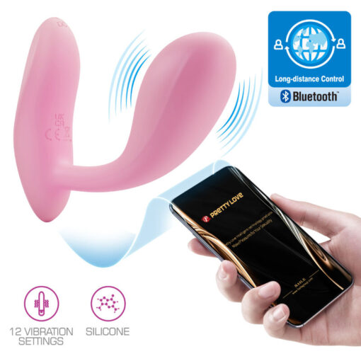 PRETTY LOVE – BAIRD G-SPOT 12 VIBRACIONES RECARGABLE ROSA APP - intimamenities.com