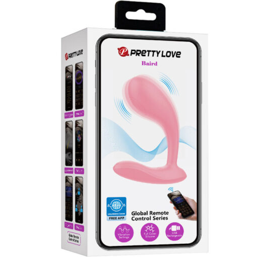 PRETTY LOVE – BAIRD G-SPOT 12 VIBRACIONES RECARGABLE ROSA APP - intimamenities.com